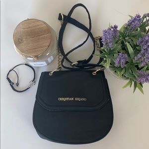 Christian Siriano Small Black Crossbody  Bag/Purse